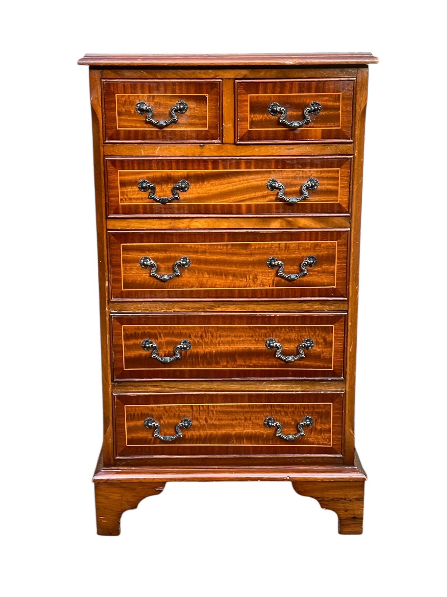 Vintage Georgian style Mahogany chest of drawers / bedside table priorandpender 5 out of 5 stars