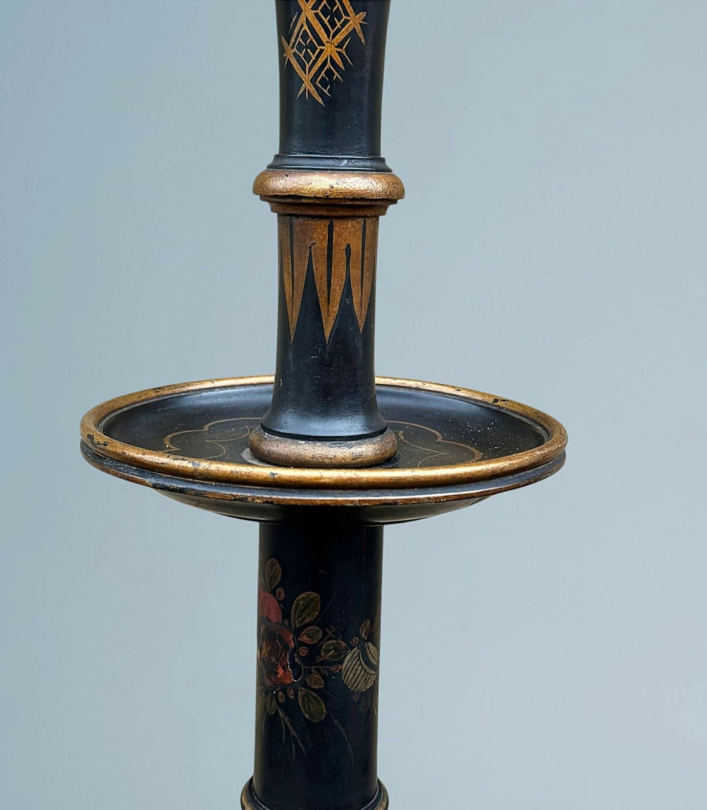 Lacquered Chinoiserie Standard Lamp