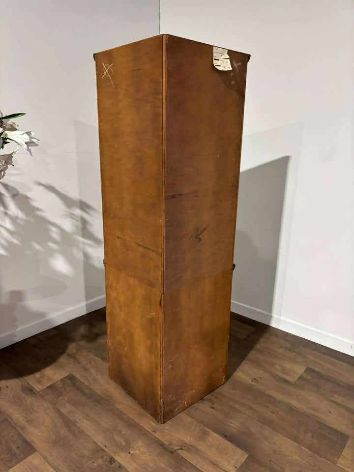 Old Charm Priory Style Corner Cupboard with Leaded Glass Doors