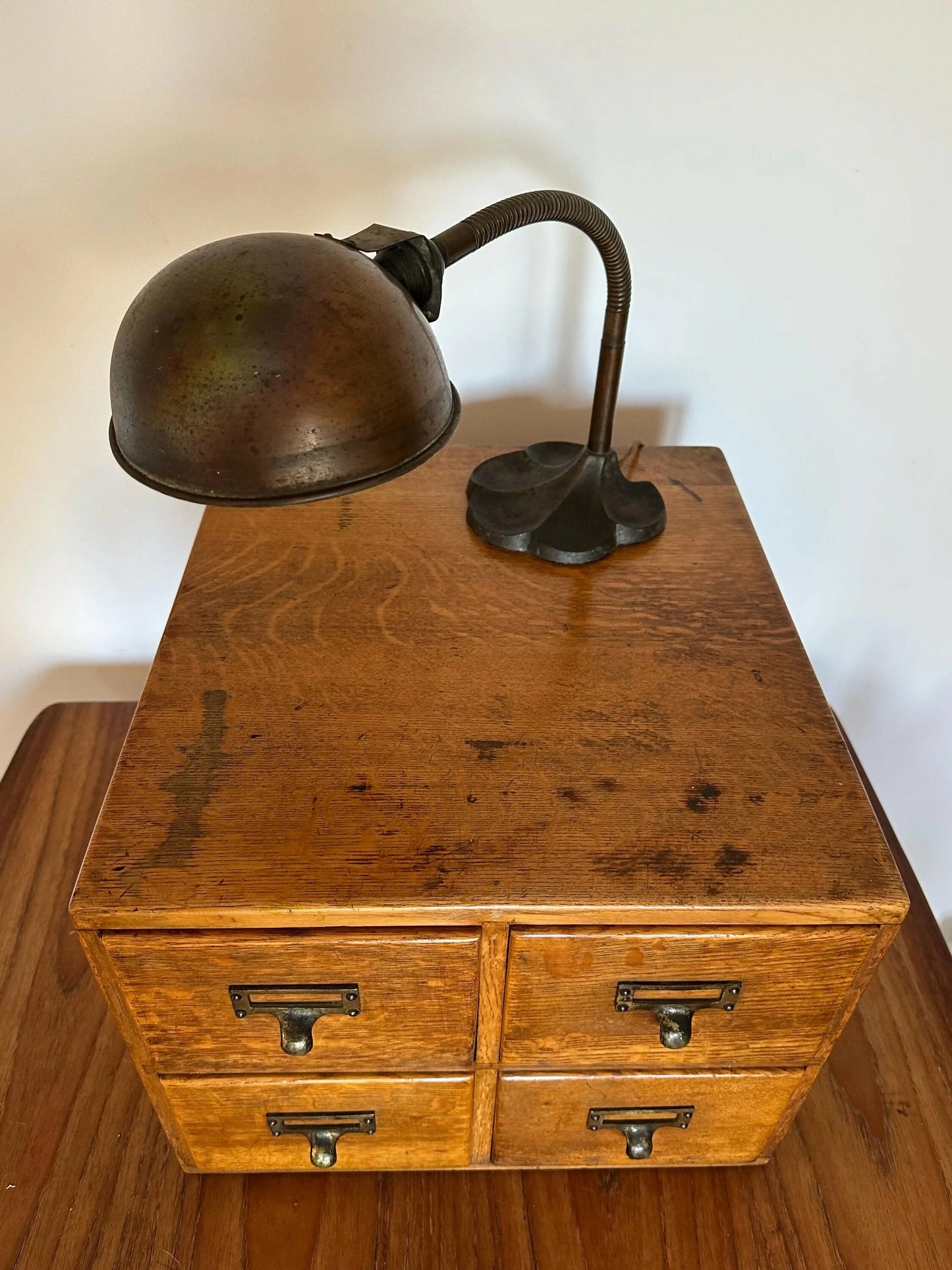 Antique Oak Drawers Haberdashery Index File Cabinet Drawers