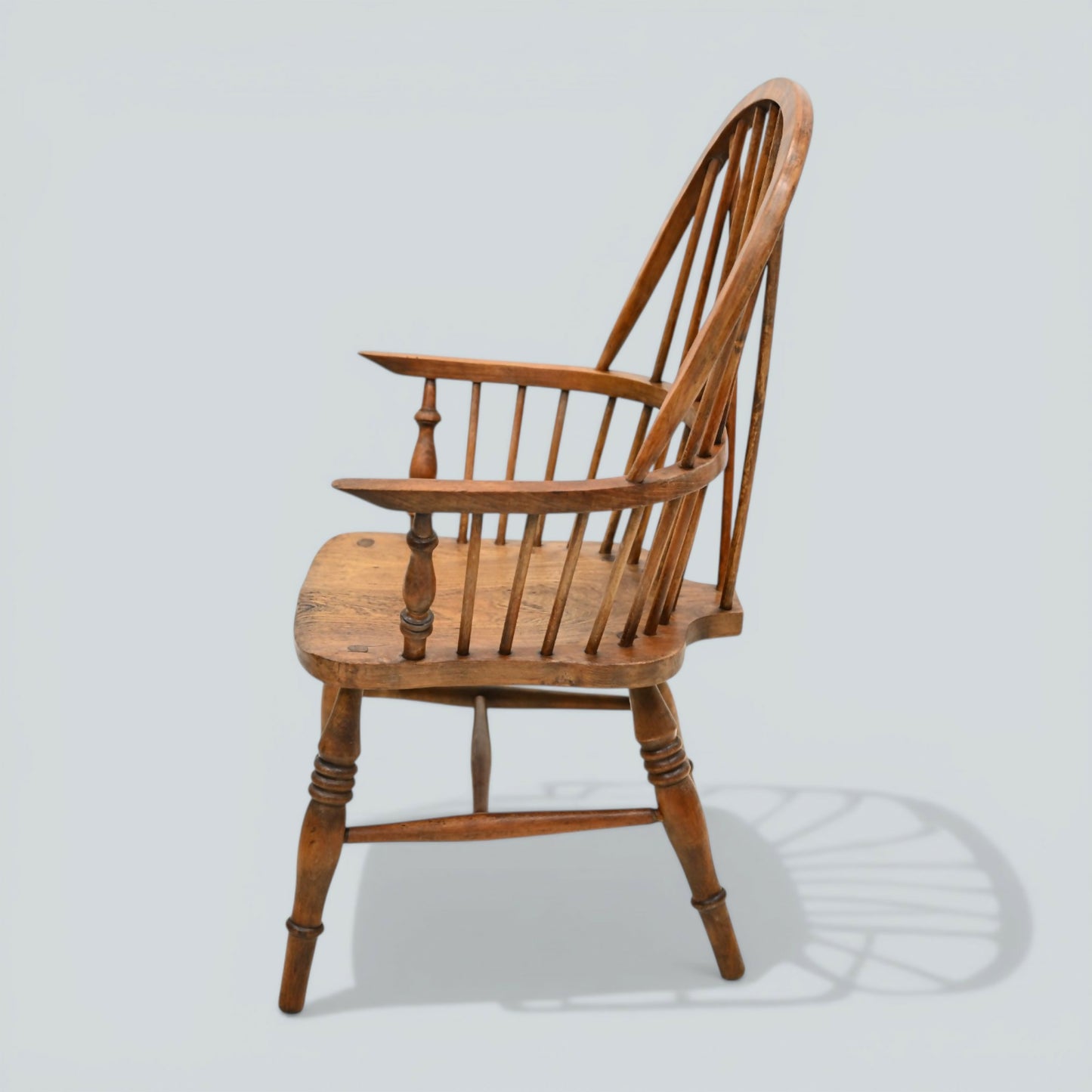 Stick Back Windsor Chair Elm and Beech Antique Bow Back Carver FREE* UK Delivery