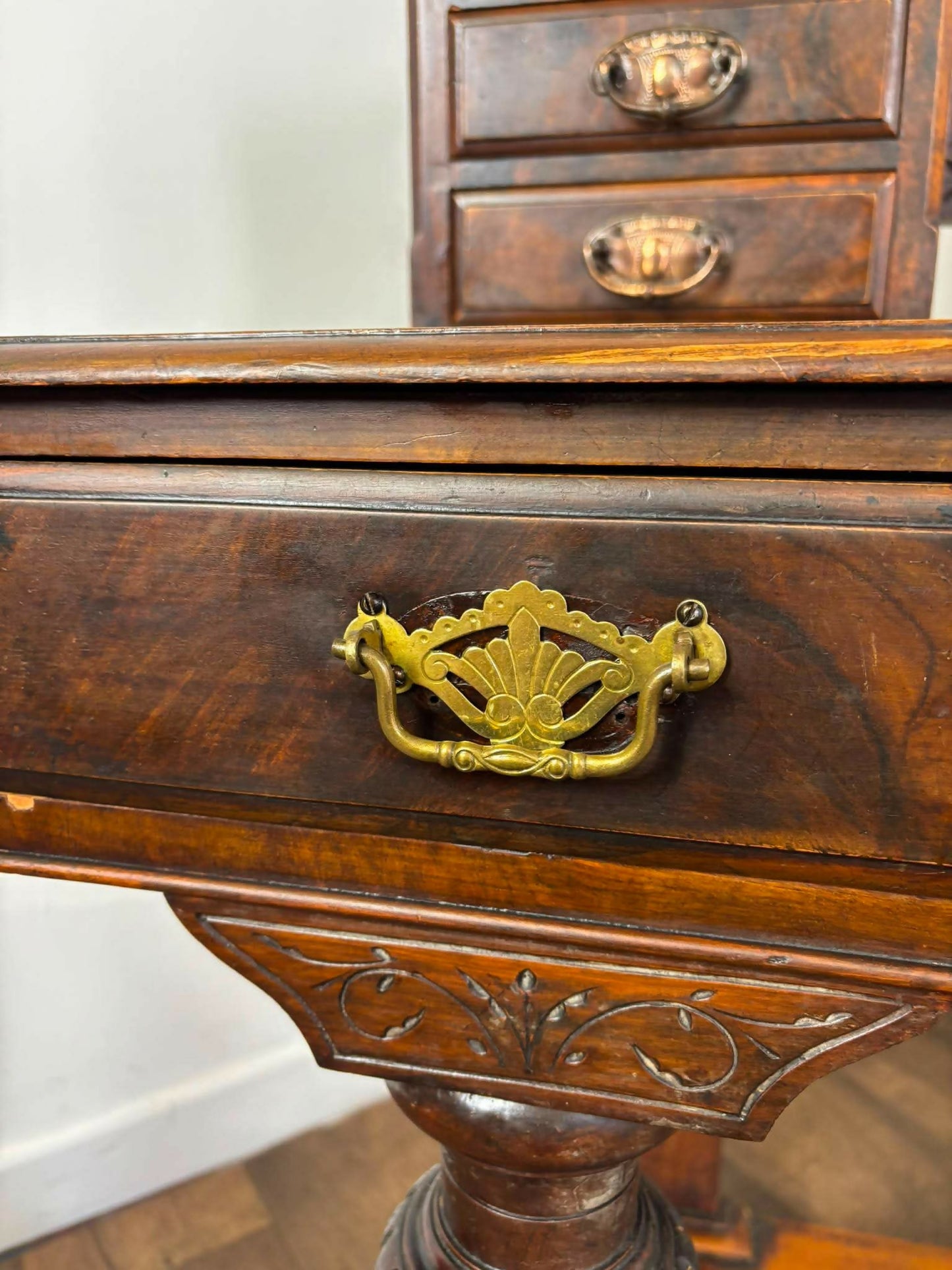 Victorian Burr Walnut Duchess Dressing Table