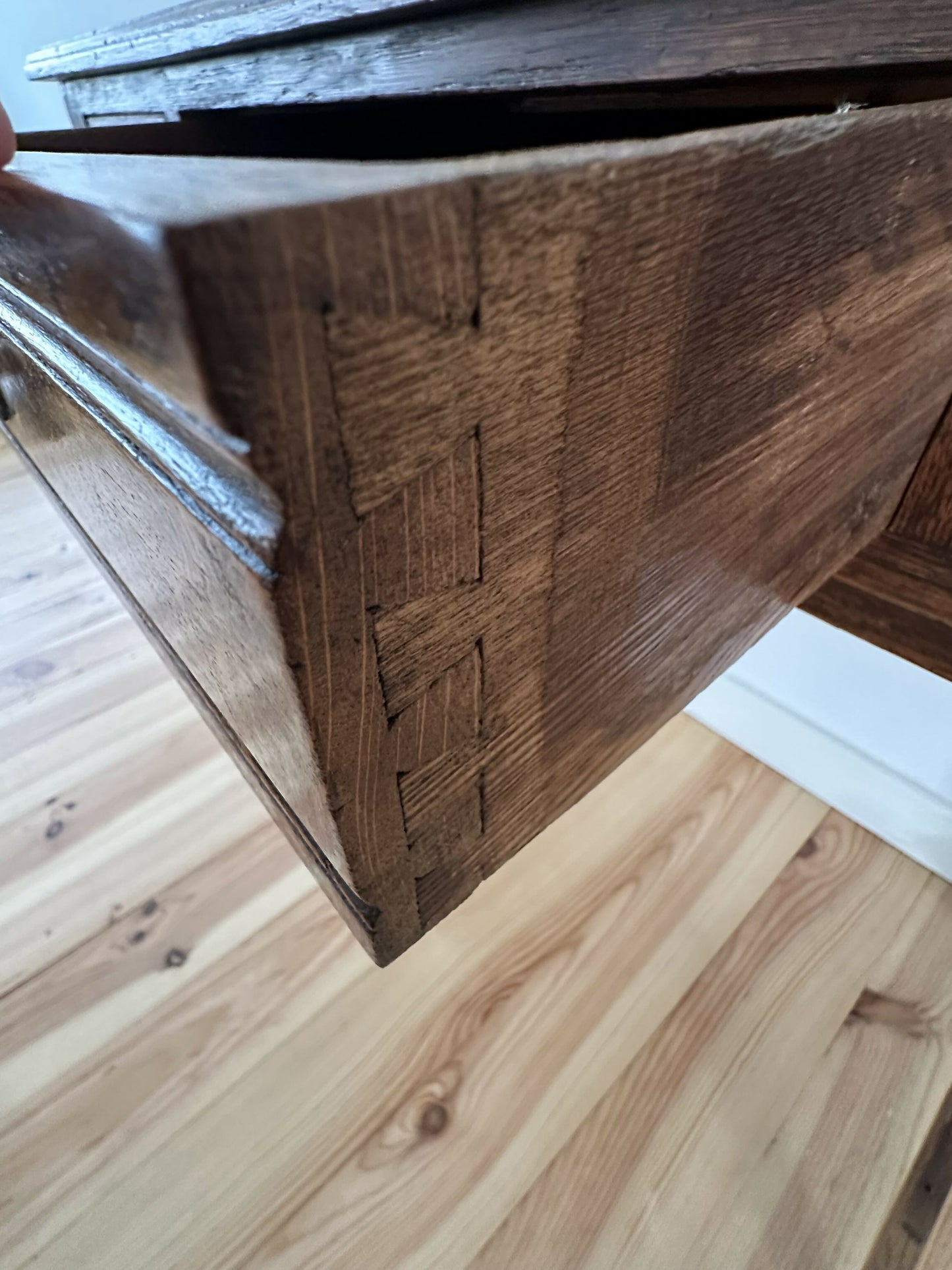 Antique Console Table Oak Side Hall Table