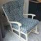 ROCKING CHAIR Restored and Reupholsteted New England / Coastal Style. Very Good