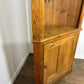 Solid Waxed Pine Barrel Back Corner Cupboard
