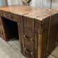 Luxury Hand Dyed Colonial Style Leather Office Desk