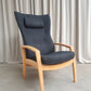 Vintage Mid Century Design Danish Beech Recliner Chair Farstrup Scandi Retro R266