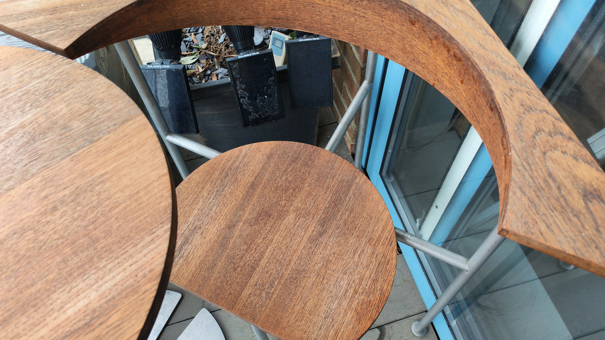 Lister Lutyens patio teak table chairs set