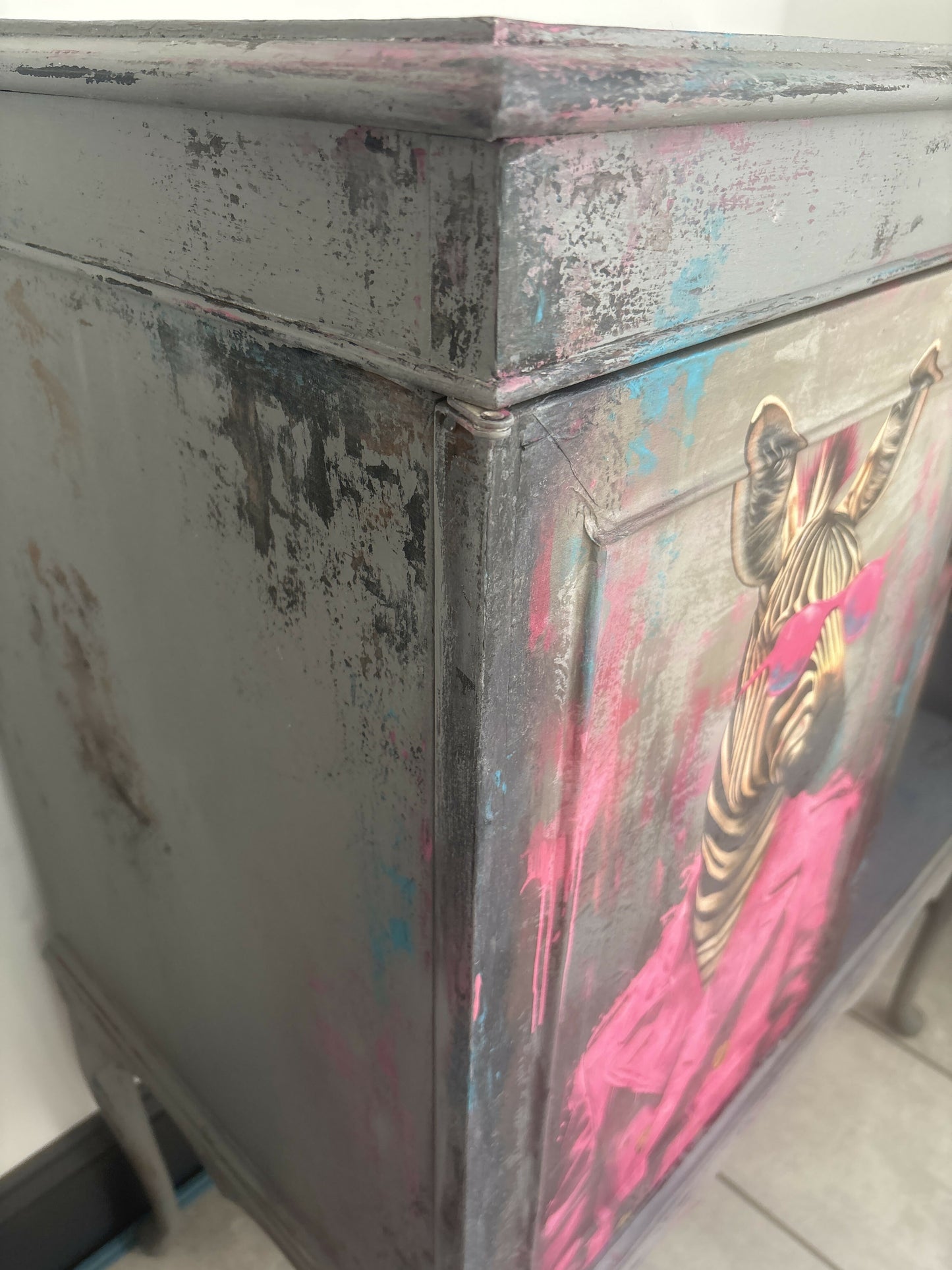 Funky Upcycled Cabinet