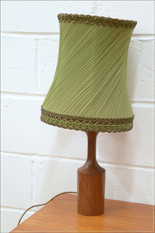 Vintage teak table lamp side lamp base (no shade!) mid century danish design