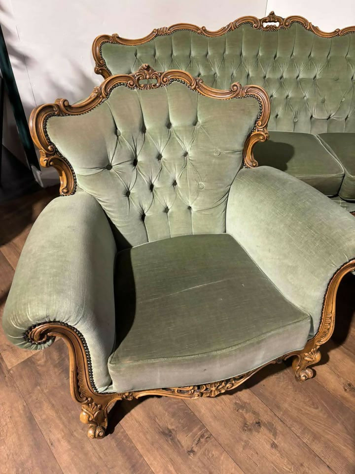 Louis XV Style Three-Piece Lounge Suite – Mid 20th Century