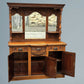 Edwardian Oak Mirror Back Sideboard