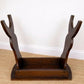Vintage Oak Side Table | Primitive Lamp Table | English Country