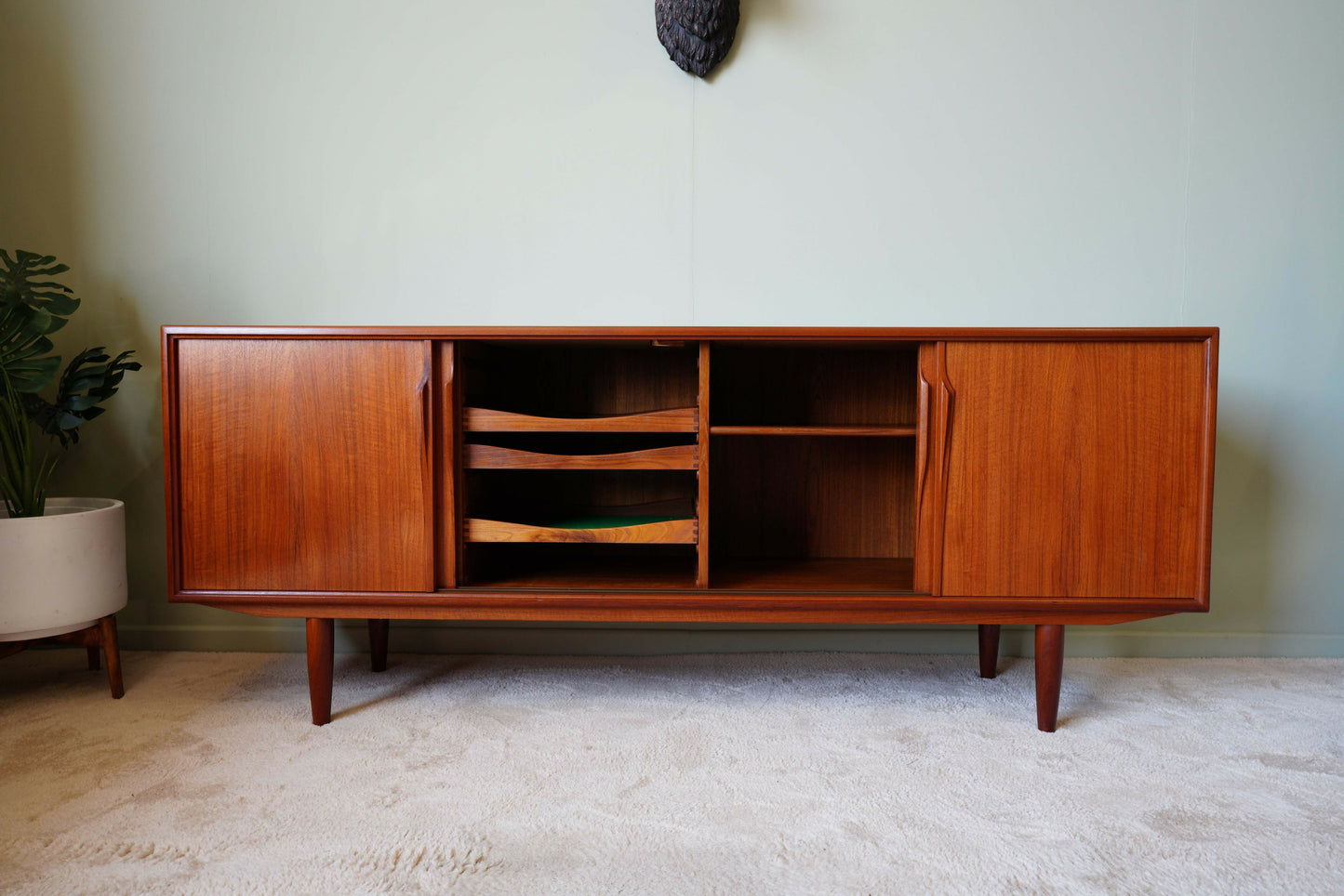 Axel Christiansen For Aco Møbler Teak Retro Sideboard – Denmark, C. 1960s