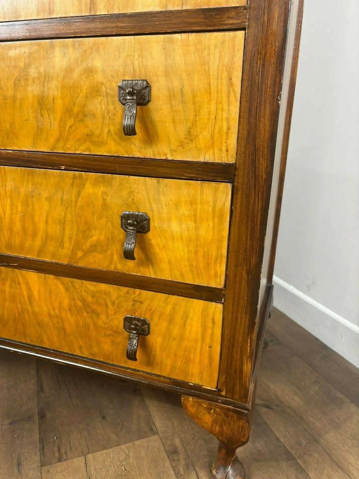 Art Deco Walnut Tallboy