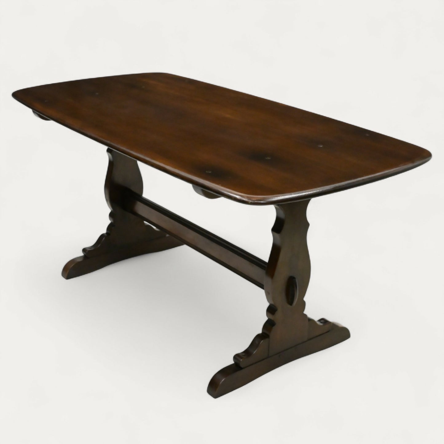 Ercol Refectory Plank Top Dining Table Retro Traditional Finish FREE UK Delivery. SBR10784/0108E