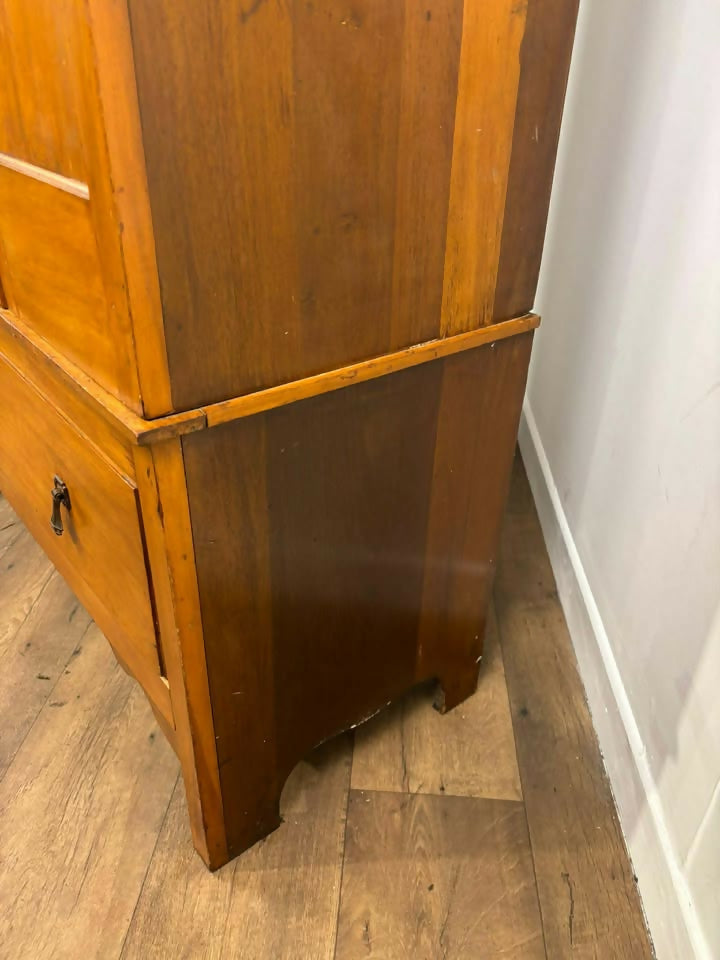Edwardian Satin Walnut Single Wardrobe