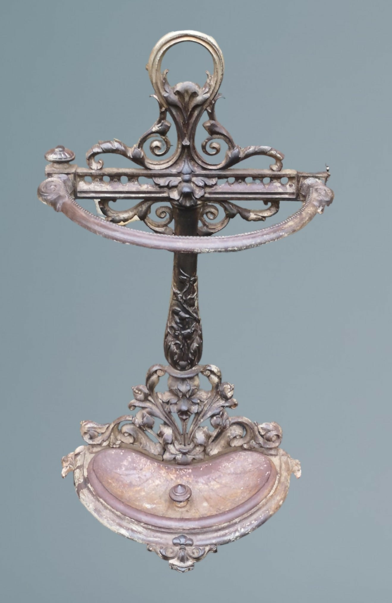 Antique Cast Iron Umbrella Stand / Stick Stand