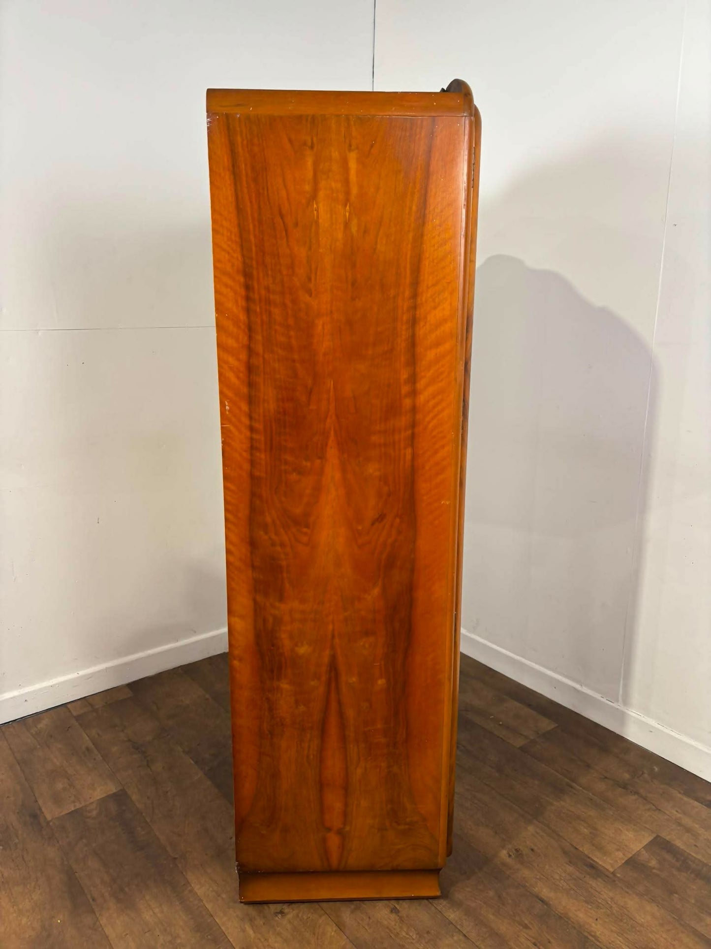 Vintage Walnut Veneered Two Door Wardrobe by Wilkin Furniture (c.1960)