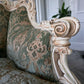 VIntage Italian Rococo / Baroque-Style French Louis XV/XVI Carved Wood Bergère,