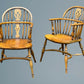 A Good Quality Pair of Ash Low Back Windsor Armchairs