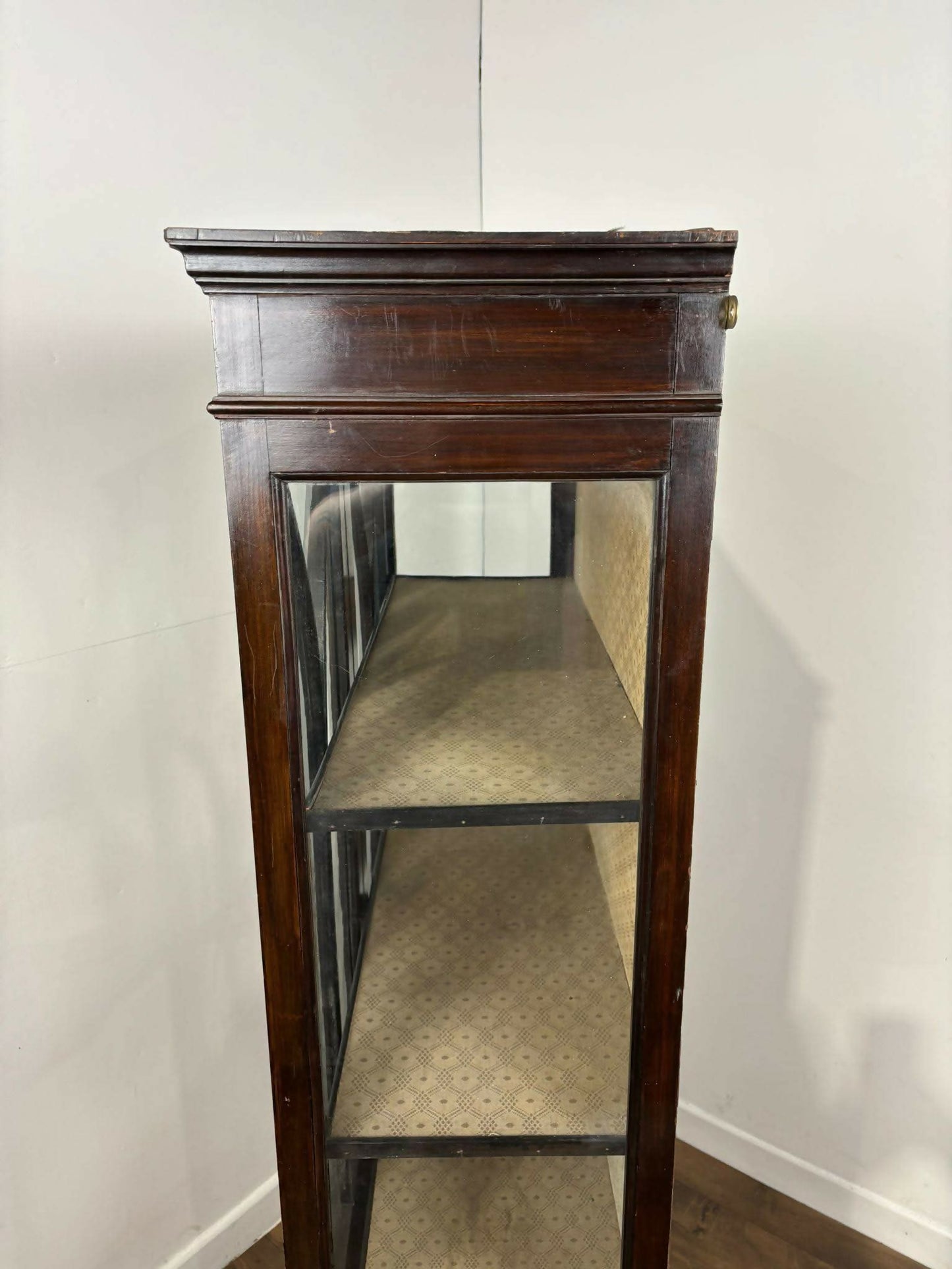 Edwardian Mahogany Inlaid Display Cabinet
