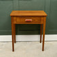 Mid Century Teak Console Table Side Table with Red Handle - 1960s