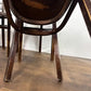 Vintage Set of Four Oak Ladder Back Dining Chairs - Bentwood Style