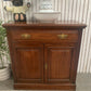 Antique Leeds Co-op Mahogany Flip-Top Server / Sideboard - "Our Own Make"