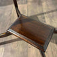 Edwardian Mahogany Window Table with Stretchered Undertier