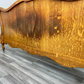 Bed Vintage French Louis XVI Oak Double Bed Frame Carved Headboard LOT 3699