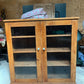 Vintage Glazed Pine Cupboard, Dresser Top, Display Cabinet