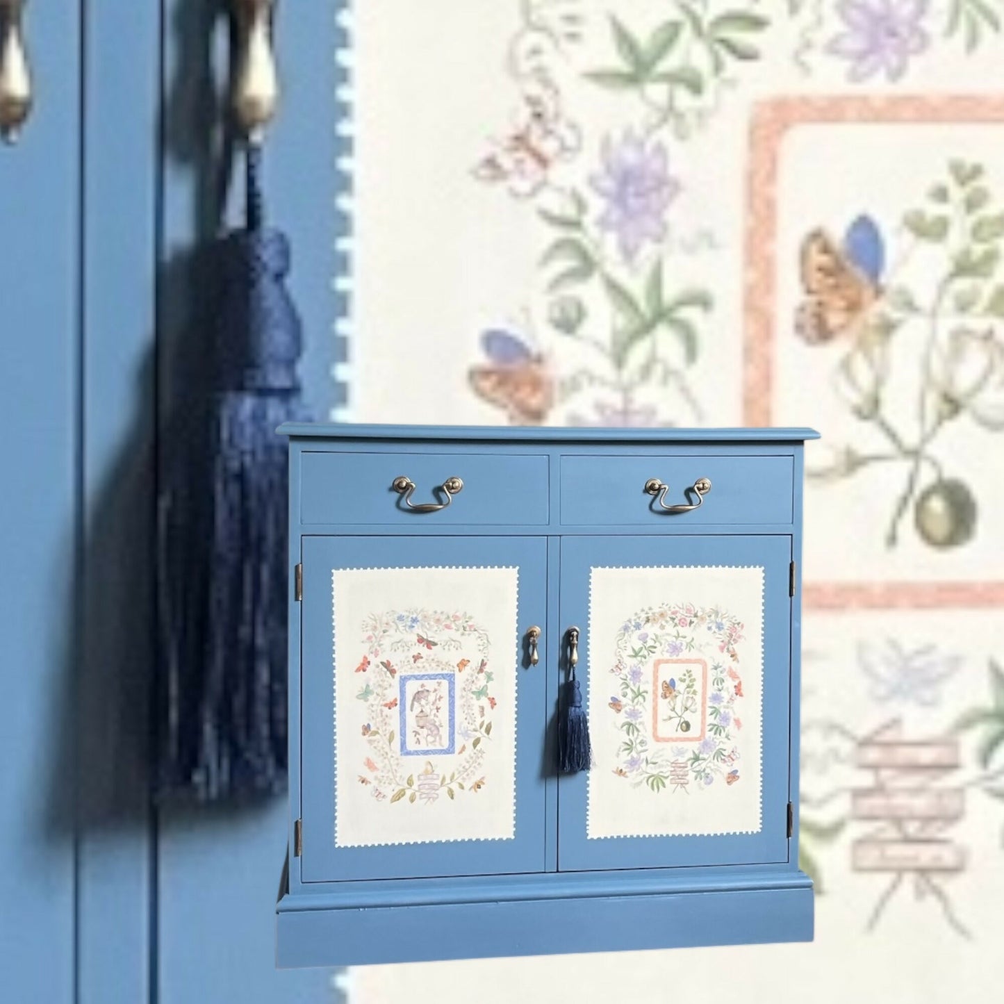 Blue Folky Cabinet