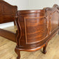 Bed Vintage French Louis XVI King Size Bed Frame Carved Headboard LOT 6403