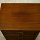 Mahogany Sheet Music Cabinet with Drop Down Front Drawers