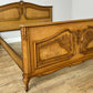 Bed Vintage French Louis XVI Style Double Frame Carved Headboard LOT 6391