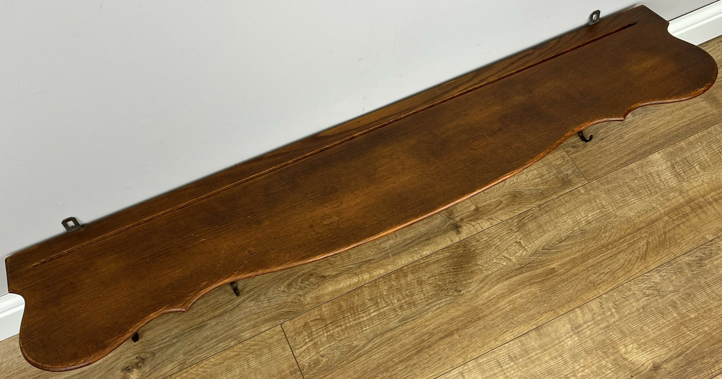 Coat Rack Vintage French Oak Wall Mounted 6 Hooks Carved Rack Hanger LOT 6206