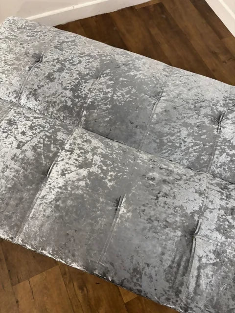 Plush Velvet Folding Sofa Bed