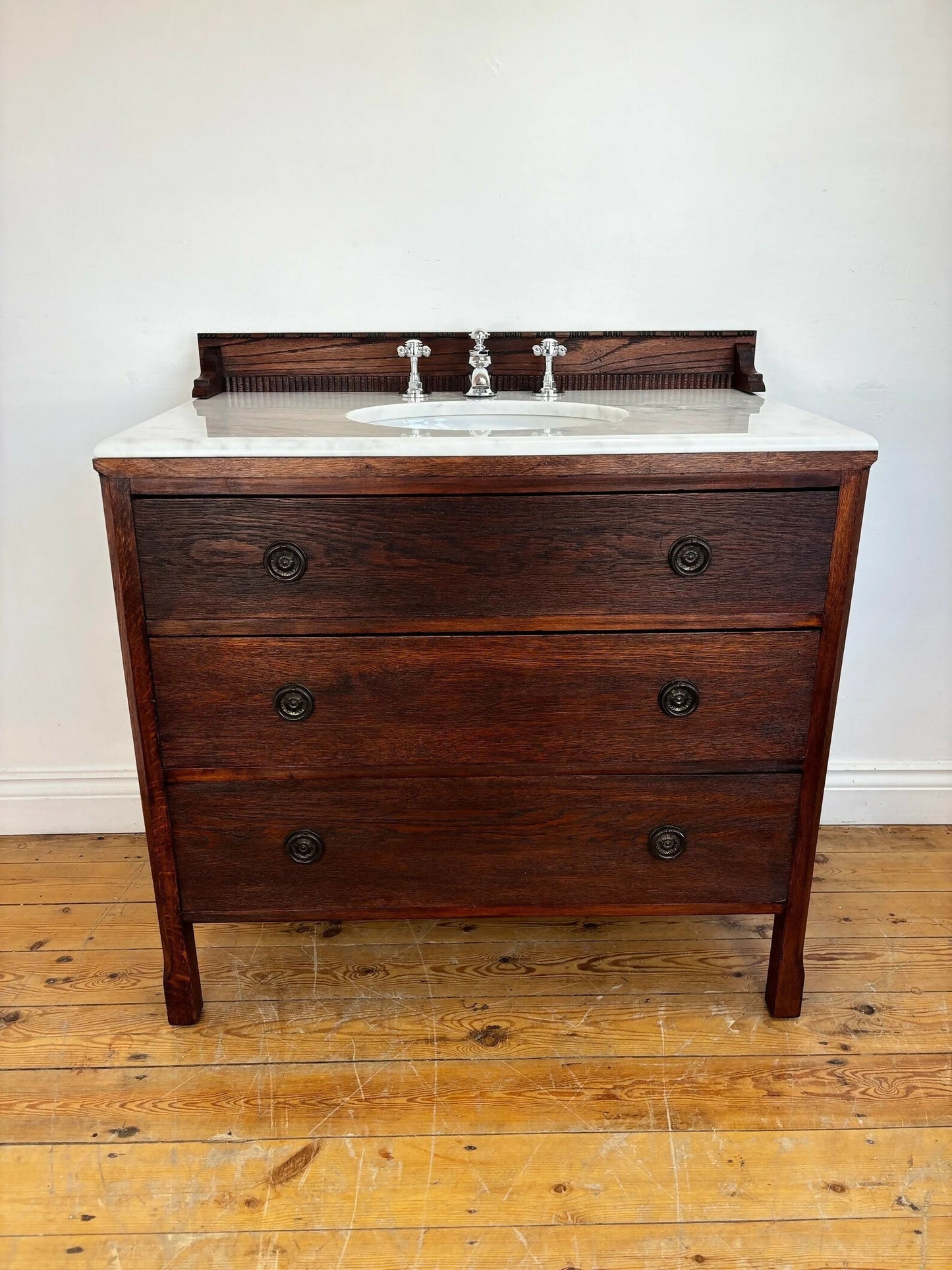 Vintage Vanity Unit Made to Order Vanity Unit Custom Made Bathroom Furniture Antique Traditional Bathroom Washstand Basin Unit