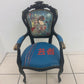 Striking, vintage occasional chair with Japanese style Geisha Girl design