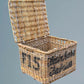 Large Antique Wicker Basket /log Basket