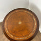 Vintage Reproduction Mahogany Drum Table with Leather Top