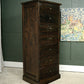 Dark Solid Wood Tallboy Drawers - Over 5 FT - Hardwood