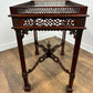 Reproduction Mahogany Chippendale Style Silver Table