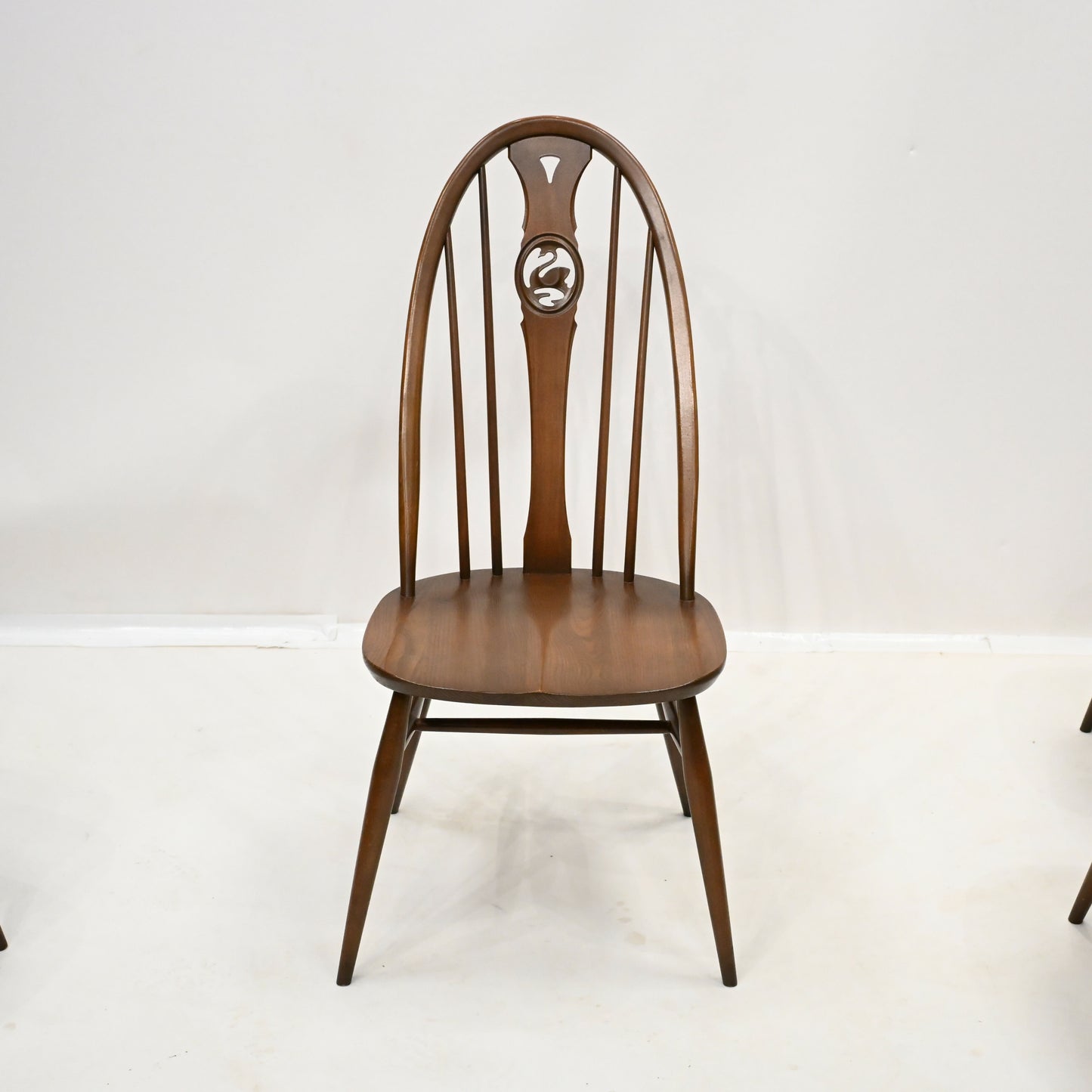 4 Ercol Windsor Swan Bow Back Dining Chairs Golden Dawn #876 FREE UK Delivery. SBR10108/2002E