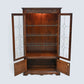 Old Charm Display Cabinet 3 Glass Shelves Tudor Brown #2155 FREE UK Delivery*