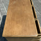Antique Victorian Pine Kneehole Writing Office Desk With Central Cupboard