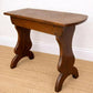 Antique Oak Stool | Rustic Oak Side Table | Vintage Lamp Table | Primitive Wooden Stool