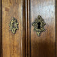 Antique Early 1900’s Mirrored Armoire Wardrobe French Oak Knockdown.