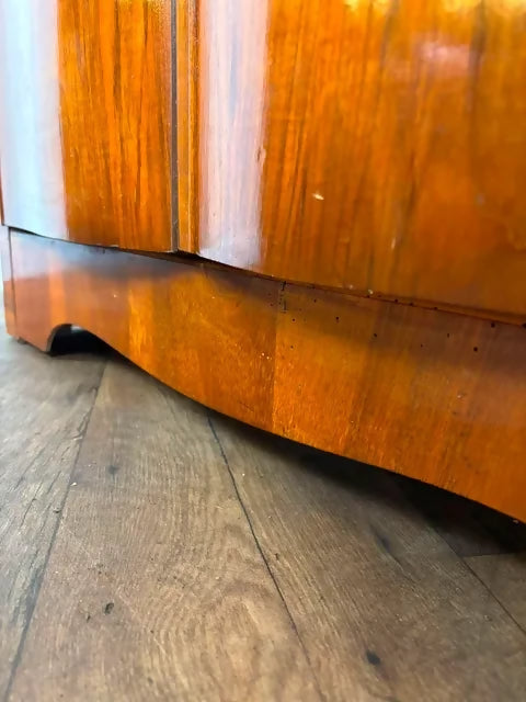 Vintage Art Deco Style Walnut Veneer Wardrobe
